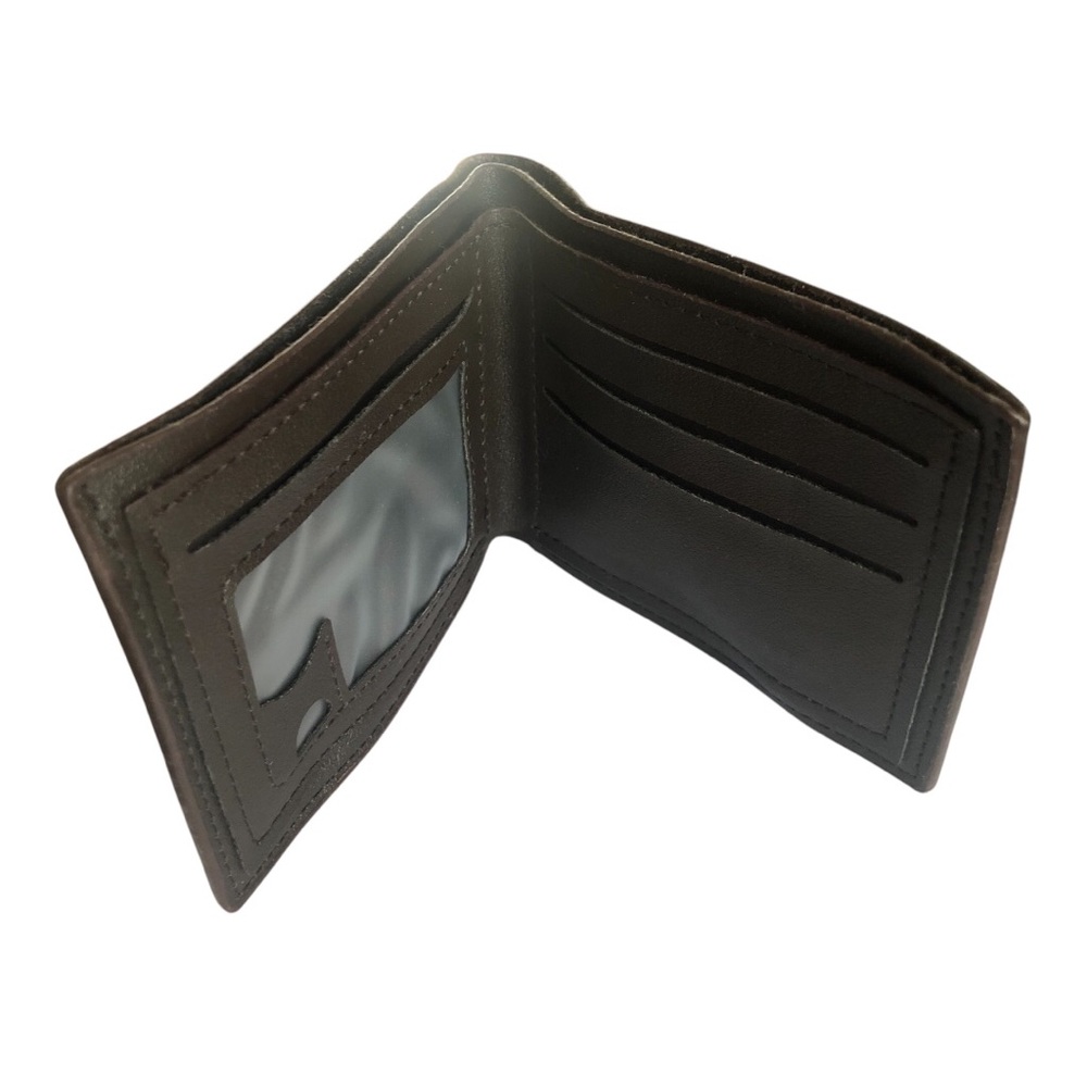 Brown Checkered Wallet - Picture 4 of 5